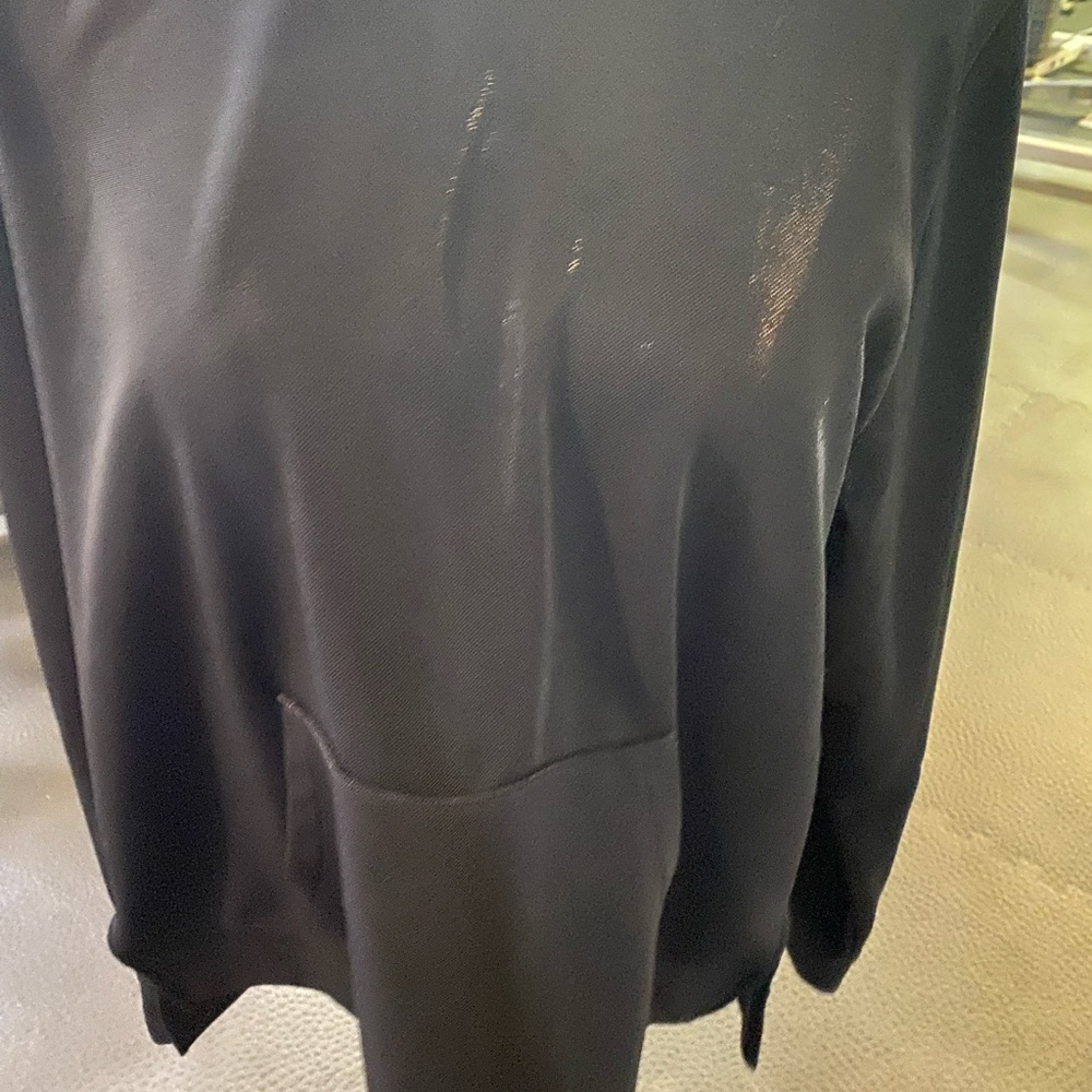 Black High neck sweatshirt  with Front Pocket